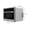 ZLINE 3-Piece Appliance Package - 60-inch Dual Fuel Range, Microwave Oven, & Wall Mount Hood in Stainless Steel (3KP-RARHMWO-60)