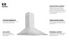 ZLINE 2-Piece Appliance Package - 30-inch Gas Range & Convertible Vent Range Hood in Stainless Steel (2KP-SGRRH30)