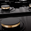 ZLINE 2-Piece Appliance Package - 36-Inch Rangetop and Convertible Range Hood in Black Stainless Steel (2KP-RTBRH36)