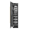 ZLINE 48-Inch Column 16.7 Cu. Ft. Refrigerator and 8.6 Cu. Ft. Freezer in Black Stainless Steel with Gold Accent