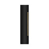 ZLINE 48-Inch Column 16.7 Cu. Ft. Refrigerator and 8.6 Cu. Ft. Freezer in Black Stainless Steel with Gold Accent
