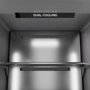 ZLINE 48-Inch Column 16.7 Cu. Ft. Refrigerator and 8.6 Cu. Ft. Freezer in Black Stainless Steel with Gold Accent