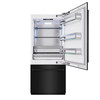 ZLINE 36-Inch 19.8 cu. ft. Built-In Bottom Freezer Refrigerator with Water Dispenser and Ice Maker in Black Stainless Steel (RBIT-BS-36)