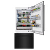 ZLINE 36-Inch 19.8 cu. ft. Built-In Bottom Freezer Refrigerator with Water Dispenser and Ice Maker in Black Stainless Steel (RBIT-BS-36)