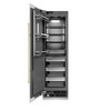 ZLINE 54-Inch Column 16.7 Cu. Ft. Refrigerator and 12.4 Cu. Ft. Freezer in White Matte with Gold Accent