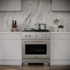 ZLINE 4-Piece Appliance Package - 30-Inch Gas Range, Tall Tub Dishwasher, Microwave Oven & Premium Hood (4KP-SGRRH30-MODWV)