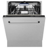 ZLINE 3-Piece Appliance Package - 30-inch Gas Range, Tall Tub Dishwasher & Premium Wall Mount Hood in Satin Stainless Steel (3KP-SGRSRH30-DWV)