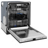 ZLINE 3-Piece Appliance Package - 48-Inch Gas Range, Refrigerator, and Dishwasher in Black Stainless Steel with Champagne Bronze Accents