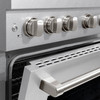 ZLINE 2-Piece Appliance Package - 36-inch Gas Range & Premium Wall Mount Range Hood in Satin Stainless Steel (2KP-SGRSSNRH36)