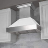 ZLINE 2-Piece Appliance Package - 30-inch Dual Fuel Range and Premium Range Hood in Satin Stainless Steel with White (2KP-RASWMRH30)