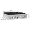 ZLINE 3-Piece Appliance Package - 36 in. Rangetop, 30 in. Wall Oven, & Premium Hood in Stainless Steel