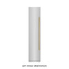 ZLINE 48-Inch Column 16.7 Cu. Ft. Refrigerator and 8.6 Cu. Ft. Freezer in Stainless Steel with Gold Accent