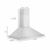 ZLINE 2-Piece Appliance Package - 36-inch Dual Fuel Range with White Matte Door and Convertible Vent Range Hood in Stainless Steel (2KP-RAWMRH36)