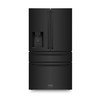 ZLINE 3-Piece Appliance Package - 48-Inch Gas Range, Refrigerator with Water Dispenser, and Dishwasher in Black Stainless Steel