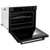 ZLINE 3-Piece Appliance Package - 36 in. Rangetop, Wall Oven, & Wall Mount Range Hood in Black Stainless Steel