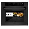ZLINE 3-Piece Appliance Package - 36 in. Rangetop, Wall Oven, & Wall Mount Range Hood in Black Stainless Steel