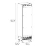 ZLINE 54-Inch Column 16.7 Cu. Ft. Refrigerator and 12.4 Cu. Ft. Freezer in Panel Ready with Gold Accent