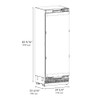 ZLINE 54-Inch Column 16.7 Cu. Ft. Refrigerator and 12.4 Cu. Ft. Freezer in Panel Ready with Gold Accent