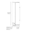 ZLINE 48-Inch Column 16.7 Cu. Ft. Refrigerator and 8.6 Cu. Ft. Freezer in Black Stainless Steel