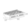 ZLINE 3-Piece Appliance Package - 48-Inch Rangetop, Convertible Range Hood, and Double Wall Oven in Stainless Steel (3KP-RTRH48-AWD)