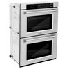 ZLINE 3-Piece Appliance Package - 48-Inch Rangetop, Convertible Range Hood, and Double Wall Oven in Stainless Steel (3KP-RTRH48-AWD)