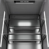 ZLINE 48-Inch Column 12.5 Cu. Ft. Refrigerator and 12.4 Cu. Ft. Freezer in Panel Ready with Matte Black Accents