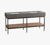 Frances 68" Concrete Top Double Sink Vanity