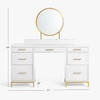Blaire Smart™ Storage Vanity Desk (57")