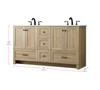 Alderson 60-84" Double Sink Vanity
