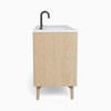 Mid-Century Double Bathroom Vanity (63") - Cerused White