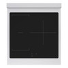 ZLINE Autograph Edition 24-Inch 3.2 Cu. Ft. Paramount Induction Range with 3 Element Cooktop and Electric Convection Oven in Satin Stainless Steel with White Matte Door and Champagne Bronze Accents (SINRSZ-WM-24-CB)