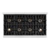 ZLINE 48-Inch 6.7 Cu. Ft. Classic Dual Fuel Range with 8 Burner DuoPro™ Cooktop and Dual Ovens in Satin Stainless Steel (PCDRS-48)