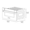ZLINE 5-Piece Appliance Package - 30-Inch Paramount Dual Fuel Range, Wall Mount Range Hood, 36-Inch French Door Refrigerator with Water Dispenser, Dishwasher, and 30-Inch Microwave Drawer in Black Stainless Steel with Gold Accents
