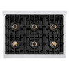ZLINE 36-Inch 5.2 Cu. Ft. Classic Dual Fuel Range with 6 Burner DuoPro™ Cooktop and Electric Convection Oven in Satin Stainless (PCDRS-36)