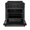 ZLINE 30-Inch 4.2 Cu. Ft. Paramount Induction Range with 4 Element Cooktop and Electric Convection Oven in Black Stainless Steel (SINRB-30)