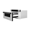 ZLINE 5-Piece Appliance Package - 30-Inch Paramount Dual Fuel Range, Wall Mount Range Hood, 36-Inch French Door Refrigerator with Water Dispenser, Dishwasher, and 30-Inch Microwave Drawer in Stainless Steel with Matte Black Accents