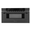 ZLINE 5-Piece Appliance Package - 30-Inch Paramount Dual Fuel Range, Wall Mount Range Hood, 36-Inch French Door Refrigerator with Water Dispenser, Dishwasher, and 30-Inch Microwave Drawer in Black Stainless Steel