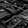 ZLINE 48-Inch Classic Gas Rangetop with 8 Burners And Porcelain Cooktop In Black Stainless Steel (RTB2-48)