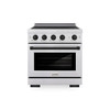 ZLINE Autograph Edition 30-Inch 4.2 Cu. Ft. Paramount Induction Range with 4 Element Cooktop and Electric Convection Oven in Stainless Steel with Matte Black Accents (SINRZ-30-MB)