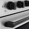 ZLINE Autograph Edition 36-Inch 5.2 Cu. Ft. Paramount Induction Range with 5 Element Cooktop and Electric Convection Oven in Satin Stainless Steel with Matte Black Accents (SINRSZ-36-MB)