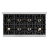 ZLINE Autograph Edition 48-Inch Classic Dual Fuel Range with 8 Burner DuoPro™ Cooktop and Dual Ovens with Bronze Accents (PCDRZ-48-CB)