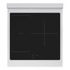 ZLINE Autograph Edition 24-Inch 3.2 Cu. Ft. Paramount Induction Range with 3 Element Cooktop and Electric Convection Oven in Satin Stainless Steel with White Matte Door and Matte Black Accents (SINRSZ-WM-24-MB)