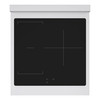 ZLINE Autograph Edition 24-Inch 3.2 Cu. Ft. Paramount Induction Range with 3 Element Cooktop and Electric Convection Oven in Stainless Steel with White Matte Door and Polished Gold Accents (SINRZ-WM-24-G)