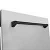 ZLINE 3-Piece Appliance Package - 36-Inch Paramount Autograph Dual Fuel Range, 36-Inch French Door Refrigerator, Dishwasher, in Stainless Steel with Matte Black Accents