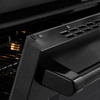 ZLINE 24-Inch 3.2 Cu. Ft. Paramount Induction Range with 3 Element Cooktop and Electric Convection Oven in Black Stainless Steel (SINRB-24)