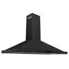 ZLINE 4-Piece Appliance Package - 48-Inch Paramount Dual Fuel Range, Wall Mount Range Hood, 36-Inch French Door Refrigerator, Dishwasher, in Black Stainless Steel