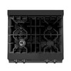 ZLINE 30-Inch Legacy Gas Rangetop with 4 Burners and Porcelain Cooktop in Black Stainless Steel (RTB-30)