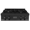 ZLINE 30-Inch Legacy Gas Rangetop with 4 Burners and Porcelain Cooktop in Black Stainless Steel (RTB-30)