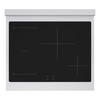 ZLINE 30-Inch 4.2 Cu. Ft. Paramount Induction Range with 4 Element Cooktop and Electric Convection Oven in Satin Stainless Steel with Black Matte Door (SINRS-BLM-30)