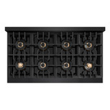 ZLINE Autograph Edition 48-Inch Classic Gas Range with 8 Burner DuoPro™ Cooktop and White Doors with Bronze Accents (PCGRBZ-48-CB)